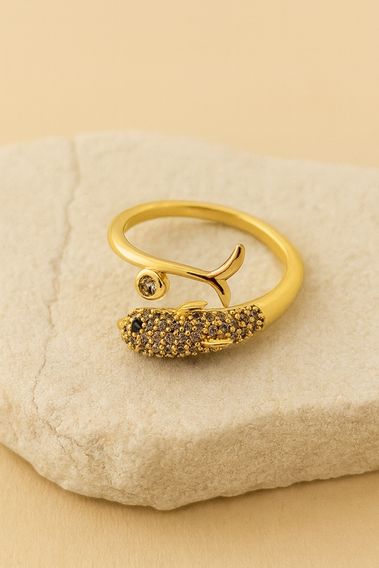 Gold Fish Open Ring LR10116