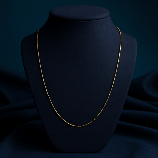 Gold Snake Chain Necklace LN10205