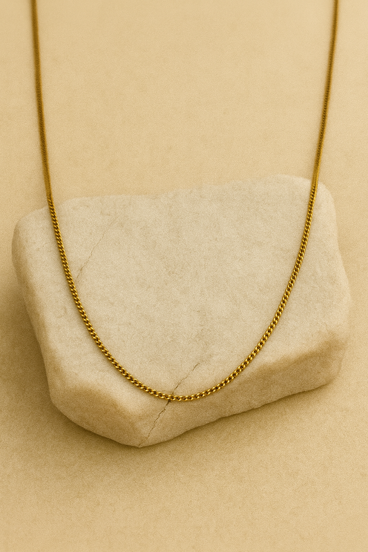 Gold Snake Chain Necklace LN10205
