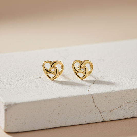 Lunavia 6-Pair Gold Stud Earring Set – Stylish Everyday Wear Jewelry for Women LE10333