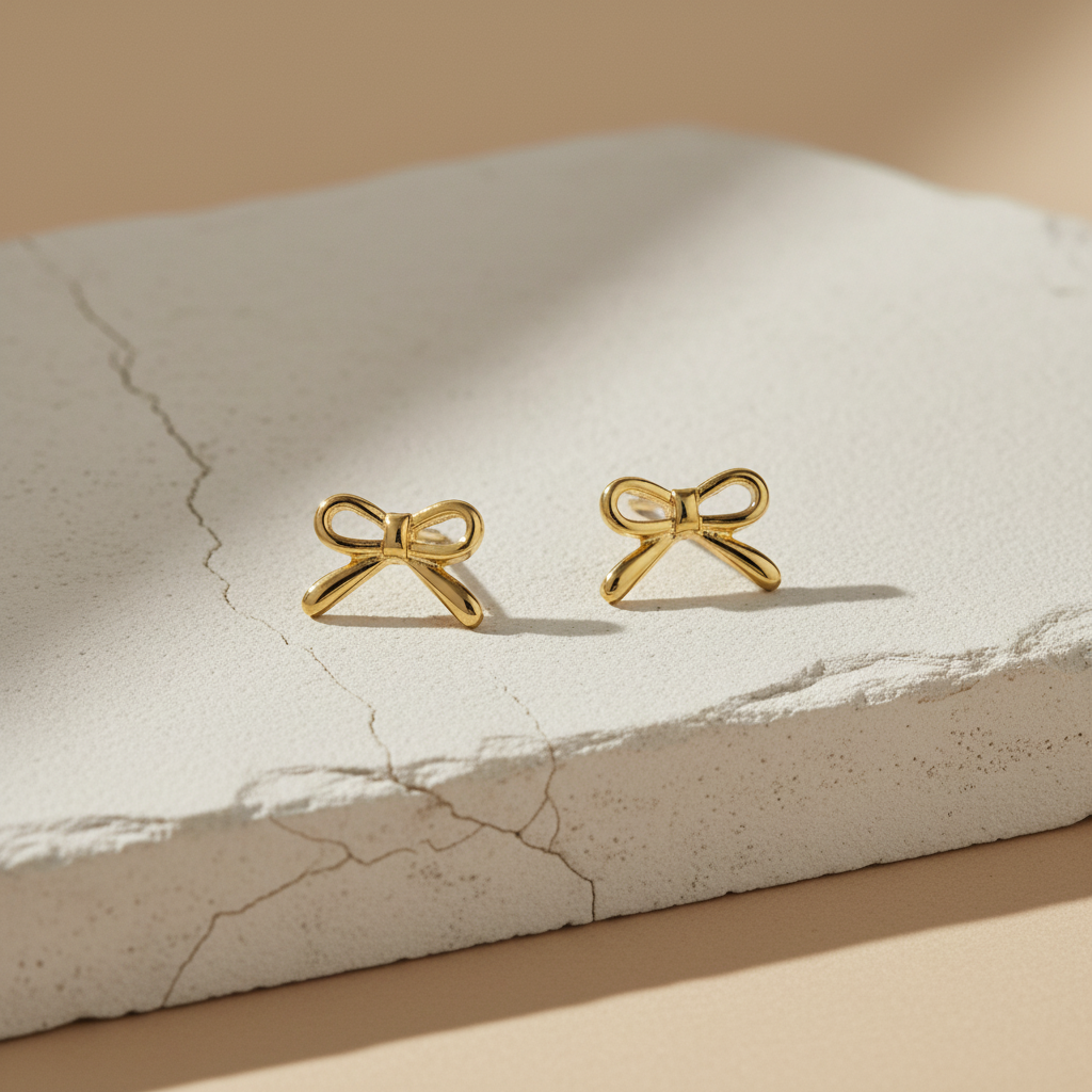 Lunavia 6-Pair Gold Plated Stud Earring Set – Elegant Minimalist Daily Wear Earrings for Women LE10335