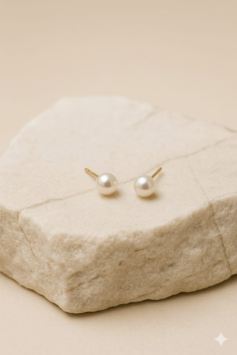 6-Pair Weekly Stud Earring Set – Elegant Gold & Pearl Minimal Designs for Everyday Wear LE10338