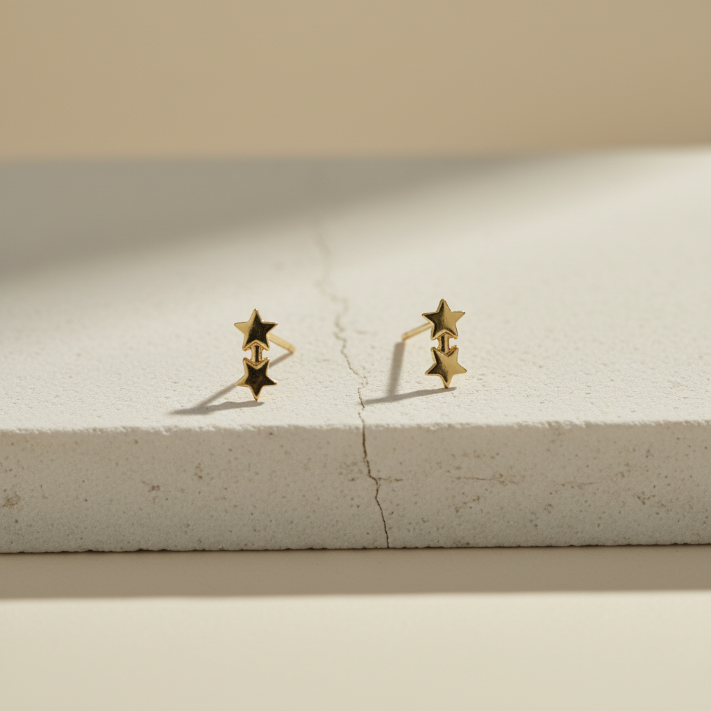 6-Pair Weekly Stud Earring Set – Elegant Gold & Pearl Minimal Designs for Everyday Wear LE10338