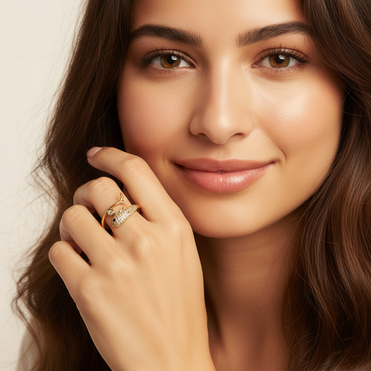 Gold Fish Open Ring LR10116