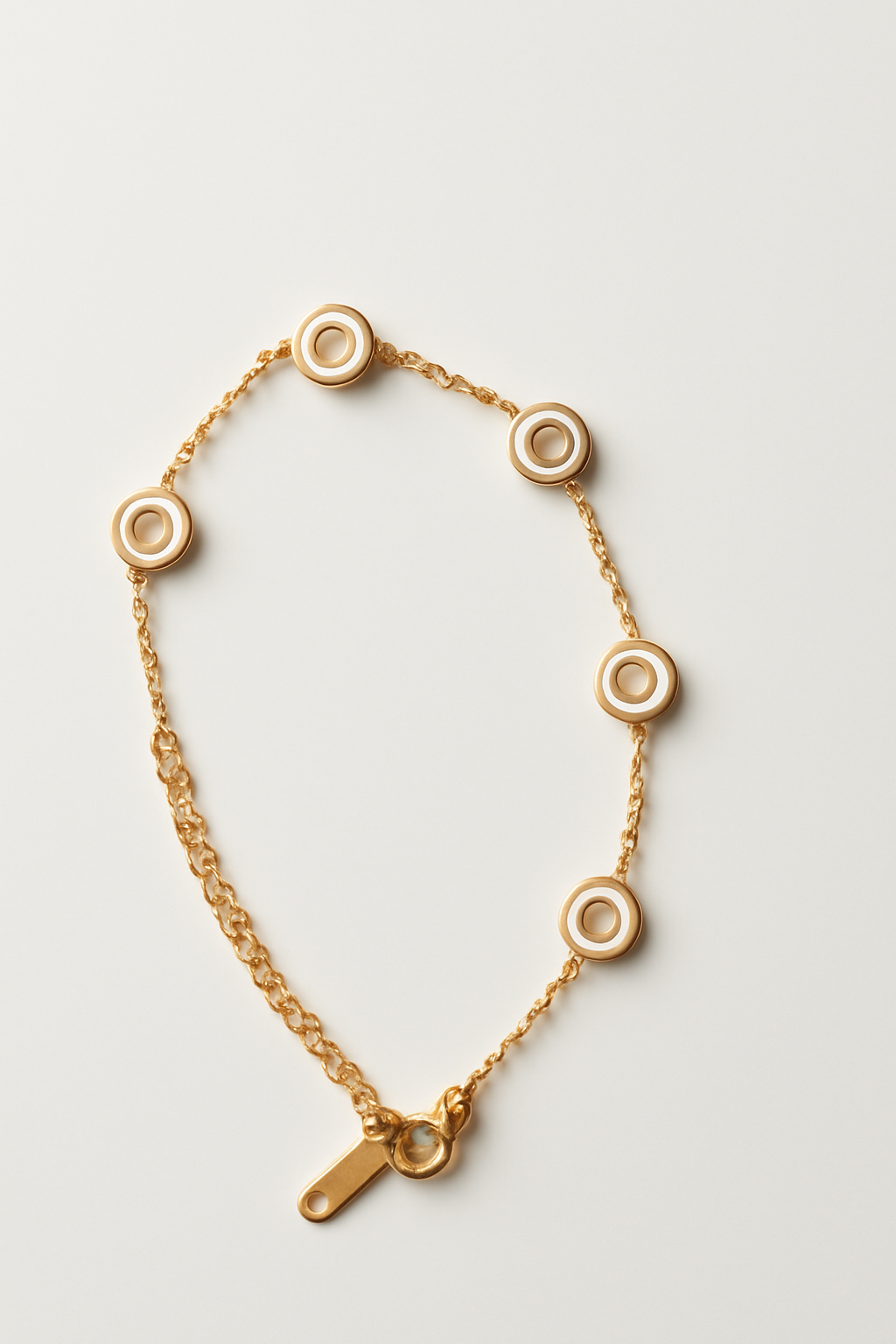 Minimalist Gold Circle Bracelet , Modern Geometric Jewelry LB10102
