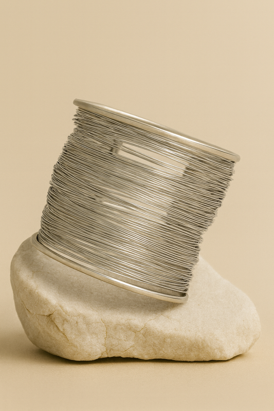 Silver Ultra‑Wide Multi‑Strand Cuff Bracelet – Statement. LB10121