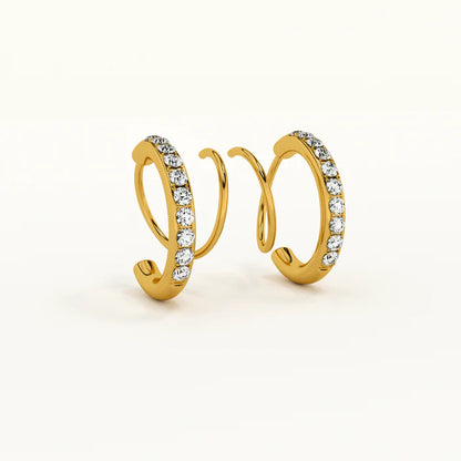 Gold Pearl Bow Stud Earrings Delicate Ribbon Design LE10173