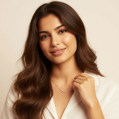 Dainty Gold Infinity Pendant Necklace | Minimalist Everyday Jewellery LN10328