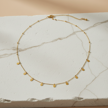 Elegant Gold Teardrop Belly Chain – Minimalist Adjustable Waist Chain for Women LW10112