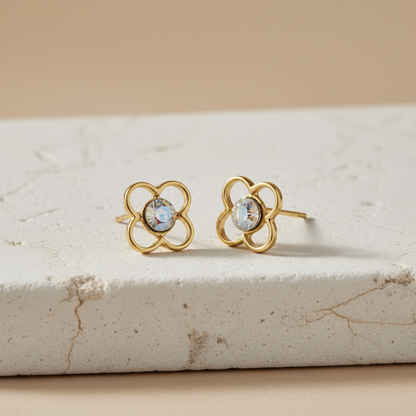 Lunavia 6-Pair Minimal Gold Stud Earring Set – Elegant Daily Wear Collection LE10329