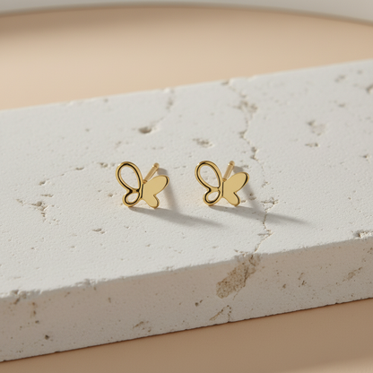 Lunavia 6-Pair Gold Stud Earring Set – Minimal Daily Wear Collection for Women LE10330