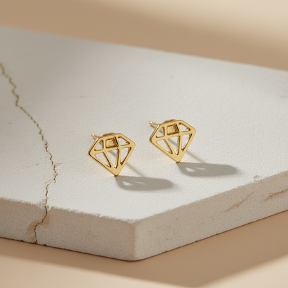 Lunavia 6-Pair Gold Stud Earring Set – Elegant Minimalist Earrings for Everyday Wear LE10336