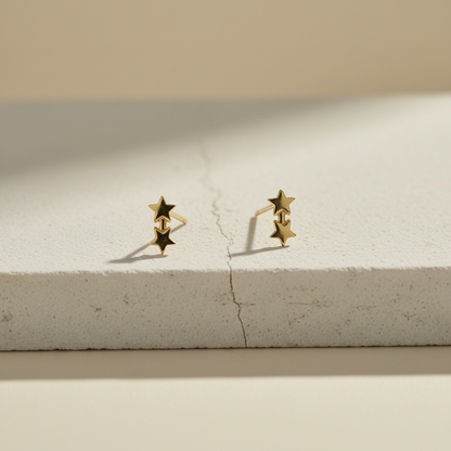 6-Pair Weekly Stud Earring Set – Elegant Gold & Pearl Minimal Designs for Everyday Wear LE10338