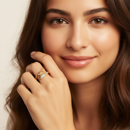 Gold Fish Open Ring LR10116