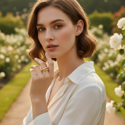 Gold Minimalist Open Wrap Ring LR10122