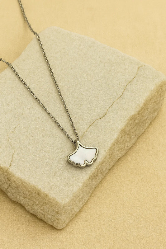 Premium Silver Pendant Necklace Combo Set for Women – Ginkgo Leaf, Square Halo & Snowflake Crystal Design ( Set of 3 ) LCS10110